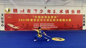 “中国体育彩票杯”章贡区中小学生武术套路比赛