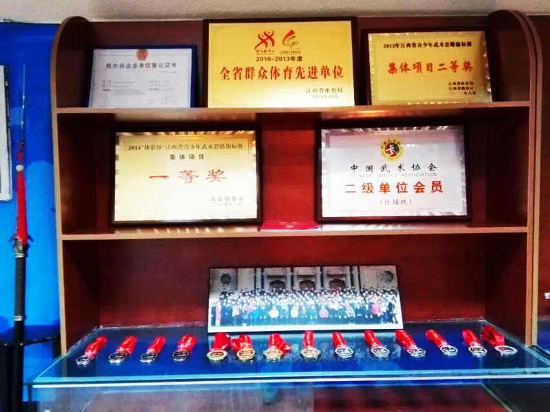 2014年代表赣州市参加江西省十四届运动会武术比赛所获荣誉